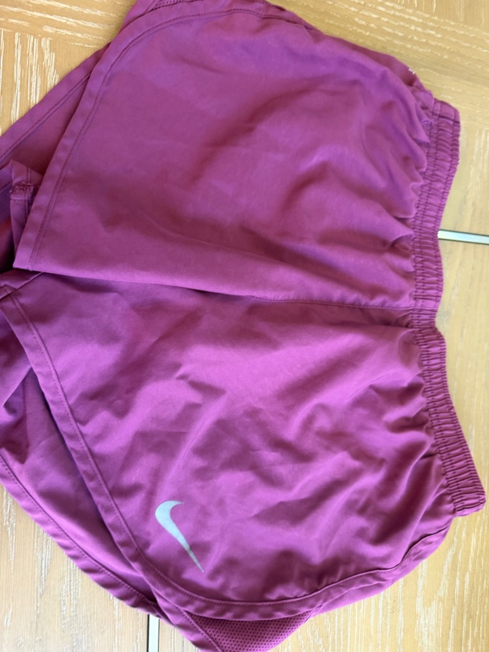 Nike Dri-FIT Plum Purple Athletic Shorts with Swoosh